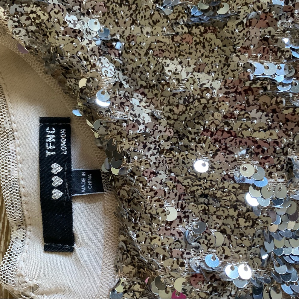 Tfnc Maternity Patterned Sequin Bodycon Minidress… - image 3